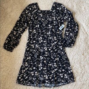 NWT Old Navy Floral Smocked-Back Dress Size M